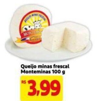 Extra Supermercado Queijo minas frescal Monteminas 100g oferta