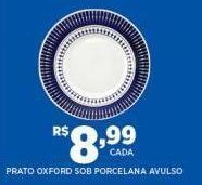 Prato oxford sob porcelana avulso
