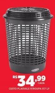 Cesto plasvale p/ roupa