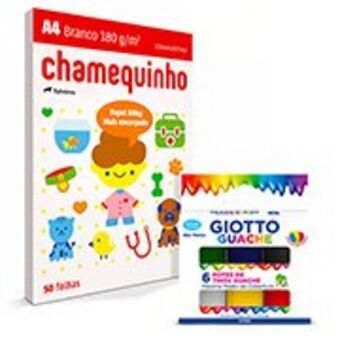 Kalunga Papel sulfite branco a4 180g 210mmx297mm, chamequinho + tint... oferta
