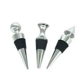 Perini Conjunto de tampa para vinho krea metal 3 pçs oferta