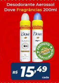 Atakarejo Desodorante aerossol dove fragrâncias oferta