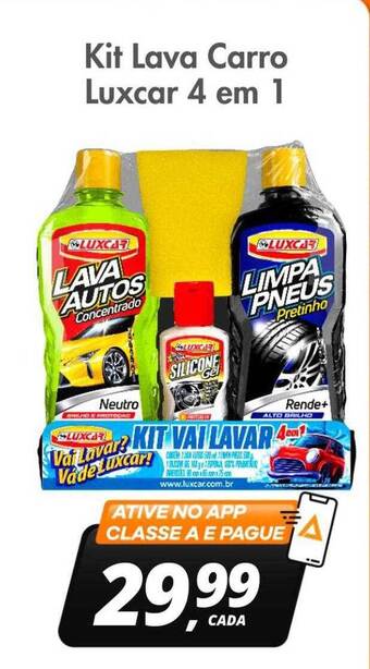 Delta Supermercados Kit lava carro luxcar 4 em 1 oferta