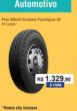 Copercana Pneu 900x20 goodyear papaléguas g8 14 lonas oferta