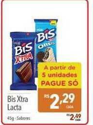 Supermercados Condor Bis xtra lacta oferta