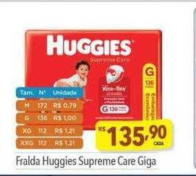 Supermercados Condor Fralda huggies supreme care giga oferta