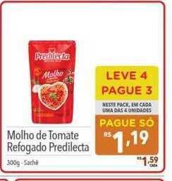 Supermercados Condor Molho de tomate refogado predilecta oferta