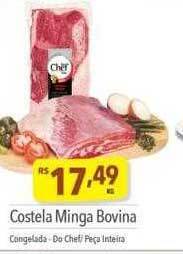 Supermercados Condor Costela minga bovina oferta