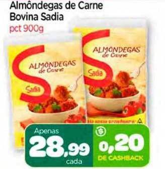 Nordestão Almôndegas de carne bovina sadia pct oferta