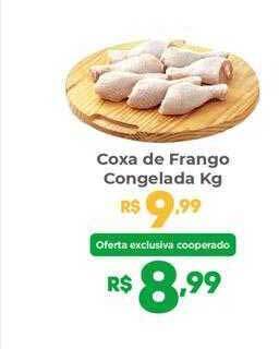 Coocerqui Coxa de frango congelada kg oferta