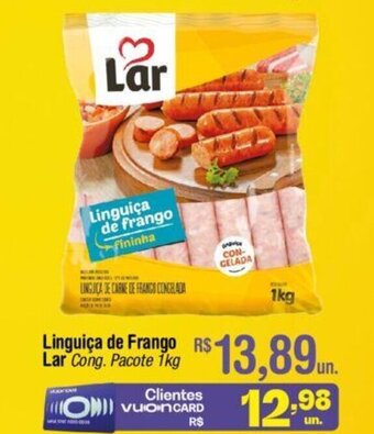 Fort Atacadista Linguica de Frango Lar 1kg oferta
