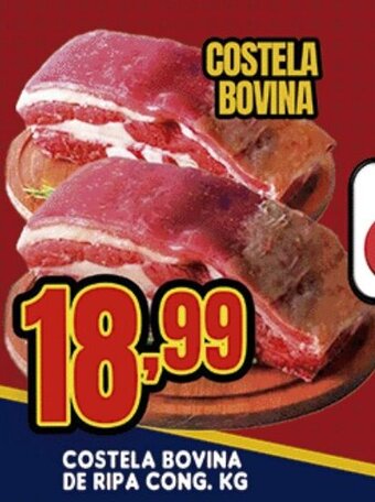 Supermercados Cristal Costela Bovina de Ripa cong. 1kg oferta