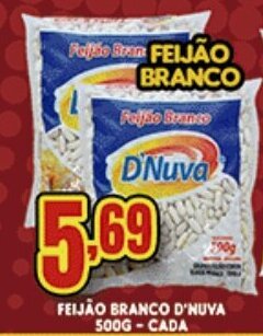 Feijao Branco D'nuva 500g cada