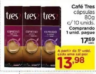 Carrefour Bairro Cafe Tres 80g, Comprando 1 unid oferta