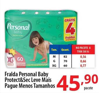 Akki Atacadista Fralda personal baby protect&sec oferta