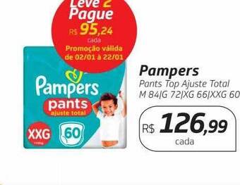 Drogal Pampers pants top ajuste total oferta