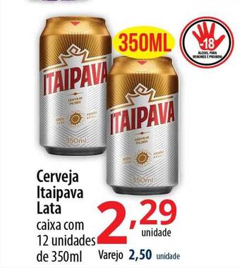 Cerveja itaipava lata