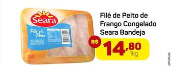 Epa Filé de peito de frango congelado seara bandeja oferta
