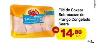 Epa Filé de coas sobrecoxas de frango congelado seara oferta