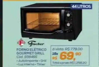 Fischer forno elétrico gourmet grill