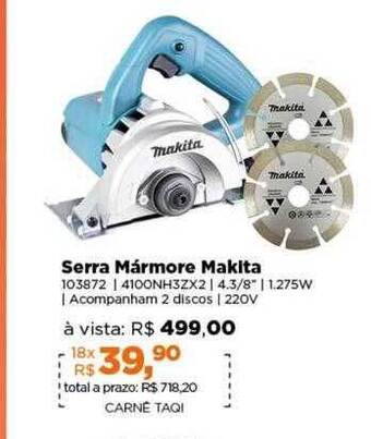 Lojas TaQi Serra mármore makita oferta