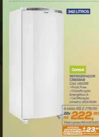 Consul refrigerador crb39ab