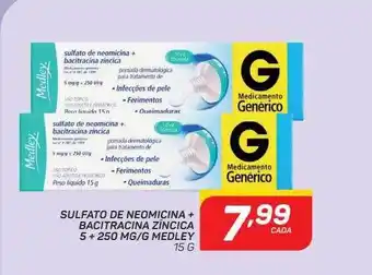 GBarbosa Sulfato de neomicina + bacitracina zíncica 5 + 250 mg-g medley oferta