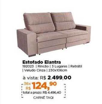 Lojas TaQi Estofado elantra oferta
