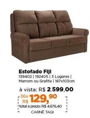 Lojas TaQi Estofado fiji oferta
