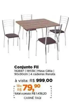 Lojas TaQi Conjunto fil oferta