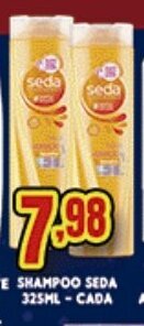 Supermercados Cristal Shampoo Seda 325ml cada oferta