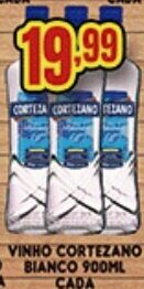 Supermercados Cristal Vinho Cortezano Bianco 900ml cada oferta