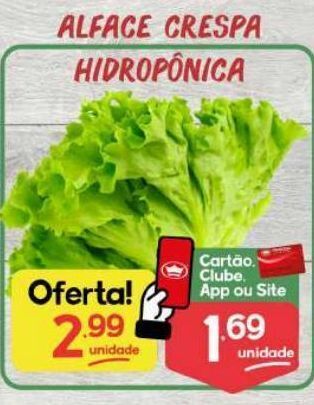 Supermercados Princesa Alface crespa hidropônica oferta