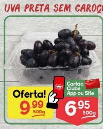 Uva vitória sem caroço 500g