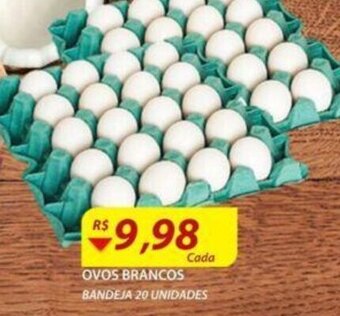 Assaí Atacadista Ovos Brancos bandeja 20 unidades oferta