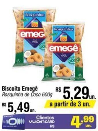 Fort Atacadista Biscoito Emege 600g oferta