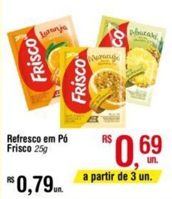 Fort Atacadista Refresco em po Frisco 25g oferta