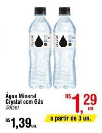 Fort Atacadista Agua Mineral Crystal com gas 500ml oferta