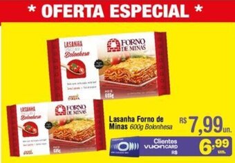 Fort Atacadista Lasanha Forno de Minas 600g oferta