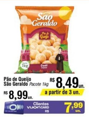 Fort Atacadista Pao de Queijo Sao Geraldo 1kg oferta