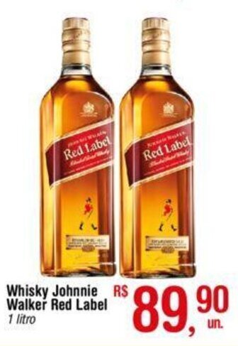 Fort Atacadista Whisky Johnnie Walker Red Label 1L oferta