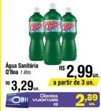 Fort Atacadista Agua Sanitaria Qboa 1L oferta