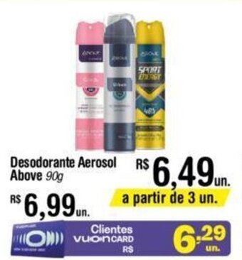 Fort Atacadista Desodorante Aerosol Above 90g oferta