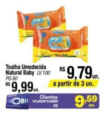Fort Atacadista Toalha Umedecida Natural Baby Lv100 Pg80 oferta