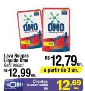 Fort Atacadista Lava Roupas Liquido Omo 900ml oferta