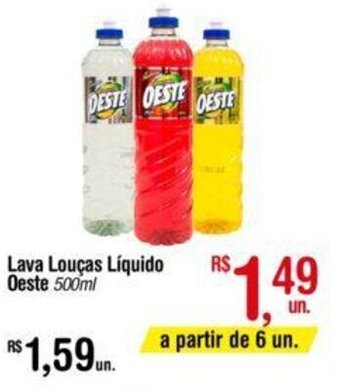 Fort Atacadista Lava loucas Liquido Oeste 500ml oferta