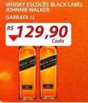 Whisky Escoces Black Label Johnnie Walker 1L