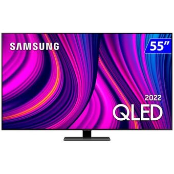 Gazin Smart tv samsung qled 55" 4k wi-fi tizen comando de voz q80b oferta