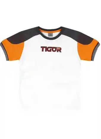 Posthaus Tigor t tigre - camiseta esporte manga curta malha menino branco oferta