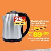 Lojas Becker Chaleira elétrica oferta